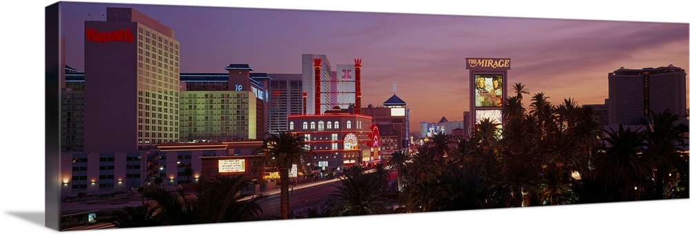 Las Vegas, Nevada Skyline Panoramic Print - Twilight