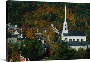 New England Church Stowe VT image thumbnail