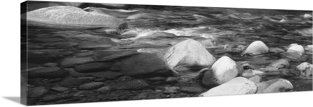 New Hampshire, White Mountain National Forest, Rocks in the Swift River