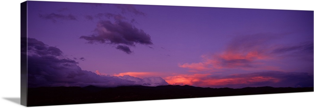 New Mexico, Pojaque, sunset
