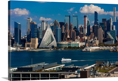 New York CIty Skyline as seen from Pallisades Avenue, New Jersey