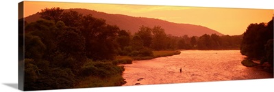 New York, Delaware County, fly fishing
