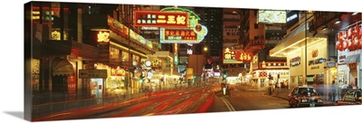 Night Percival Street Causeway Bay Hong Kong