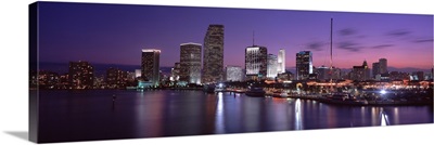 Night Skyline Miami FL