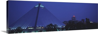 Night The Pyramid and Skyline Memphis TN