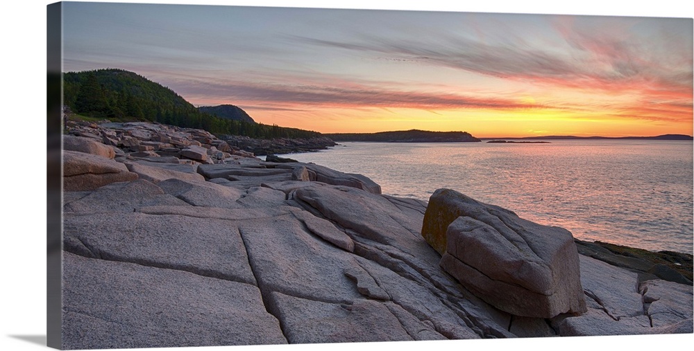 Ocean at sunrise, Acadia National Park, Maine