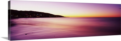 Ocean at sunset, Laguna Beach, Orange County, California