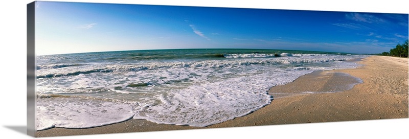 Ocean Waves on Beach Sanibel Island FL | Great Big Canvas