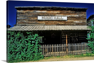 Old Music Hall in Ghost Town near Virginia City, MT
