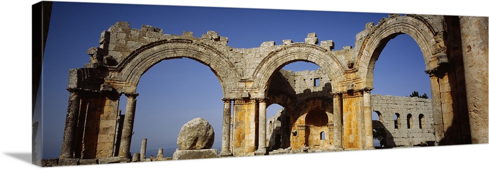 Old ruins of a church, St. Simeon Church, Aleppo, Syria