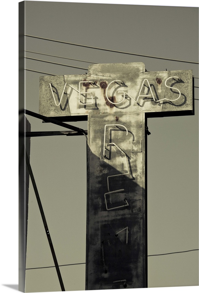 Old Vegas sign on First Street, Fremont Street, Las Vegas, Nevada