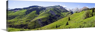 On Slate River Road looking at Mt Owen and Purple Mountain, Crested Butte, Colorado