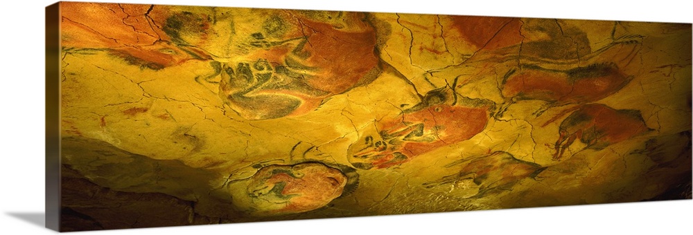 Paleolithic paintings, Altamira Cave, Santillana del mar, Cantabria, Spain