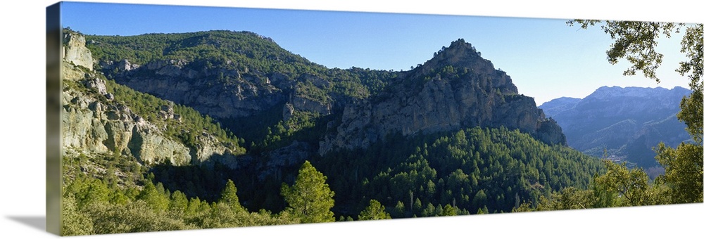 Panoramic view of a mountain, Sierra de Segura, Jaen Province, Andalusia, Spain