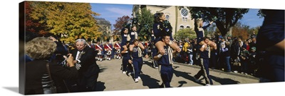 Parade in a university campus, University Of Notre Dame, South Bend, Indiana