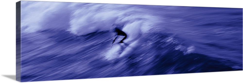 Person surfing in the sea