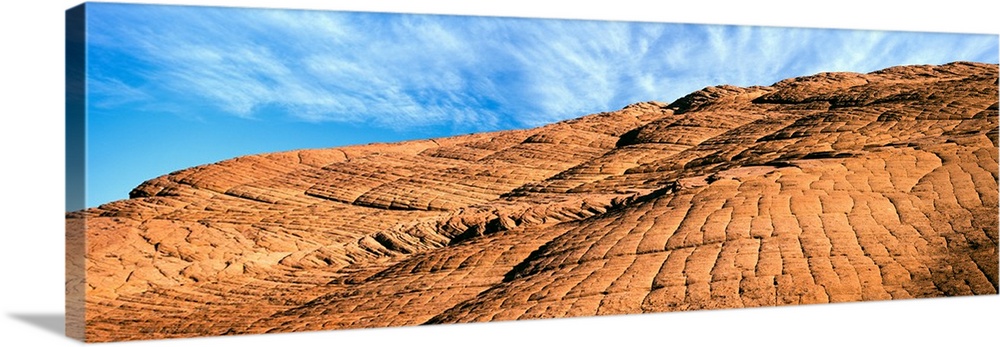 Petrified dune showing off its complex layering and patterning, Snow Canyon State Park, Utah, USA.