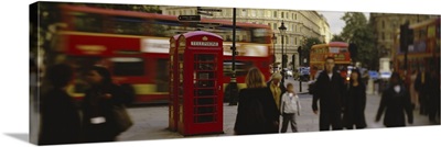 Phone Booth Trafalgar Square London England