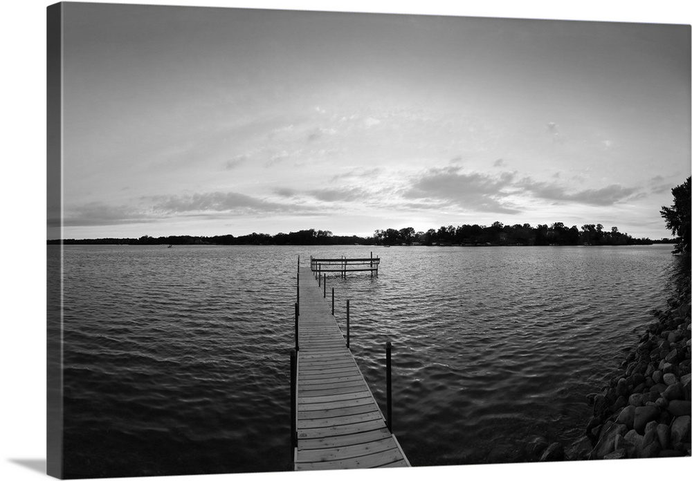 Pier in a lake, Lake Minnetonka, Minnesota, USA
