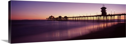 Pier in the sea Huntington Beach Pier Huntington Beach Orange County ...