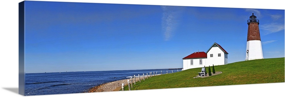 Point Judith Lighthouse, Narragansett Bay, Rhode Island Wall Art ...