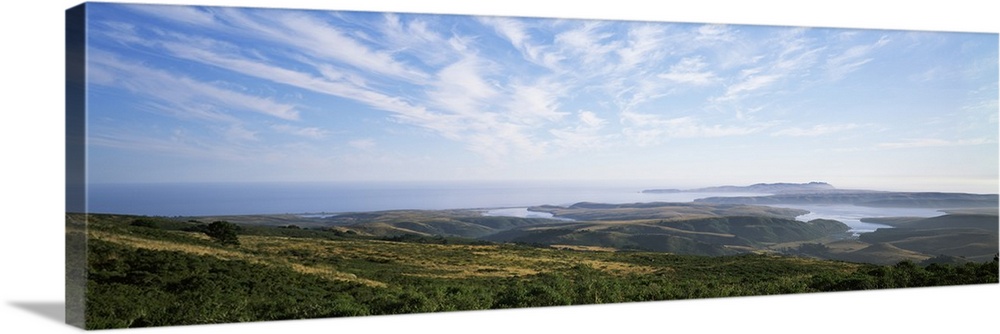 Point Reyes National Seashore view from Mount Vision, Point Reyes Peninsula, Marin County, California,