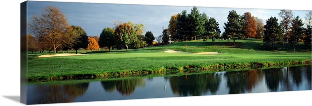 Pond in a golf course, Westwood Golf Course, Vienna, Fairfax County, Virginia,