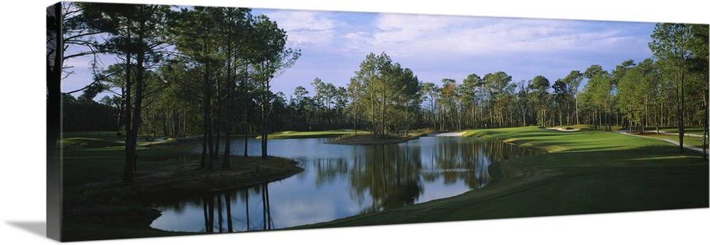 Pond on a golf course, Kilmarlic Golf Club, Outer Banks, North Carolina