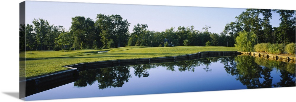 Pond On A Golf Course, Salt Pond Golf Club, Delaware Wall Art, Canvas 