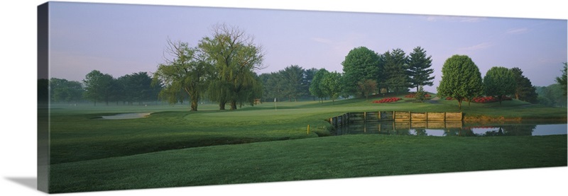 Pond on a golf course, Westwood Country Club, Vienna, Virginia | Great ...