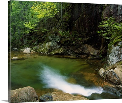 Pool at base of Sabbaday Falls, White Mountain National Forest, New Hampshire