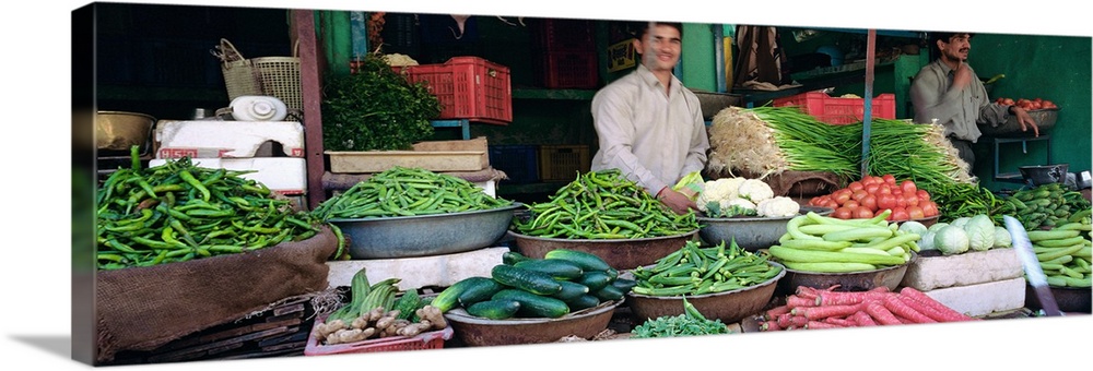 Portrait of a grocer, Nagaur, Rajasthan, India