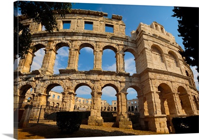 Pula, Istria County, Croatia. The Roman amphitheatre