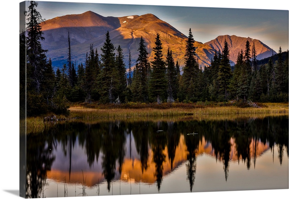 Rainbow Lake, Alaska, the Aleutian Mountain Range, near Willow Alaska