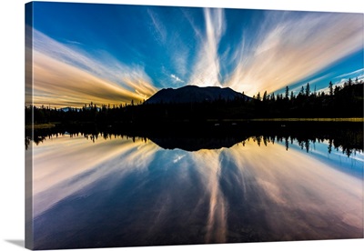 Rainbow Lake, Alaska, the Aleutian Mountain Range, near Willow Alaska