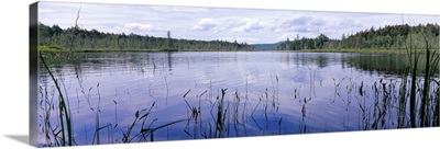 Reflection of clouds in a lake, Raquette Lake, Adirondack Mountains, New York State