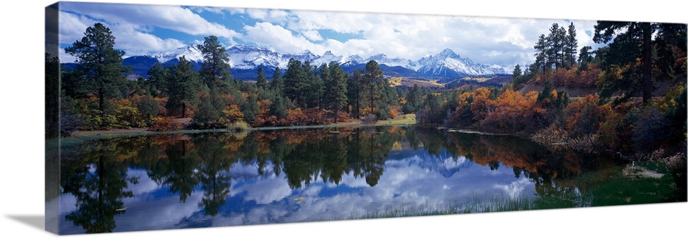 Reflection of clouds in water, San Juan Mountains, Colorado, USA