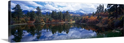 Reflection of clouds in water, San Juan Mountains, Colorado