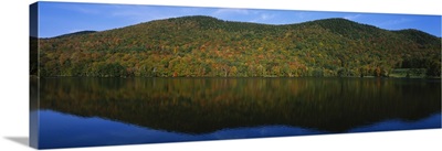 Reflection of hills in a lake, Echo Lake, Northeast Kingdom, Vermont