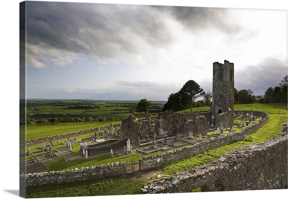 Remains of the Church on St Patricks Hill, Slane, Co Meath, Ireland