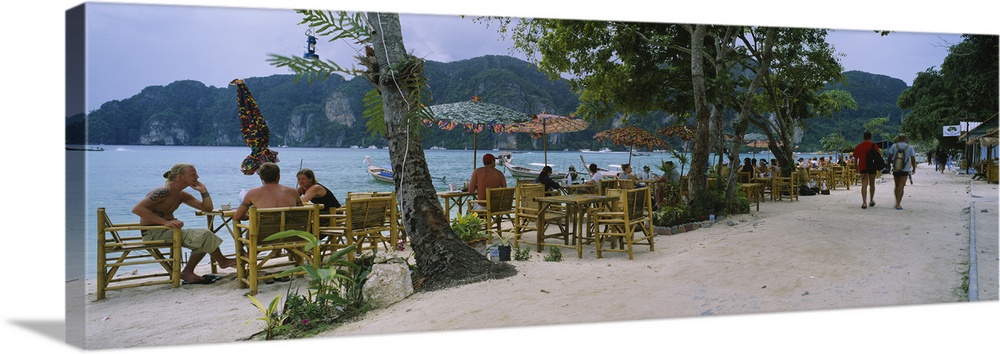 Restaurant on the beach, Ko Phi Phi Don, Phi Phi Islands, Thailand