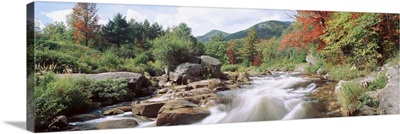 River flowing through rocks, Ausable River, Wilmington, New York State