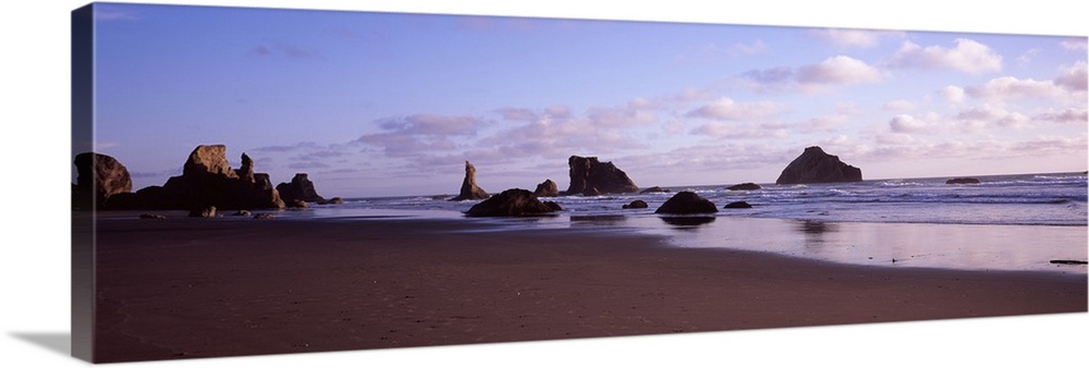 Rock formation in an ocean Bandon Beach Bandon Coos County Oregon