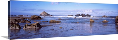 Rock formation in an ocean Bandon Beach Bandon Coos County Oregon