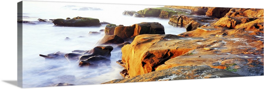 Rock formations at a coast, La Jolla, California