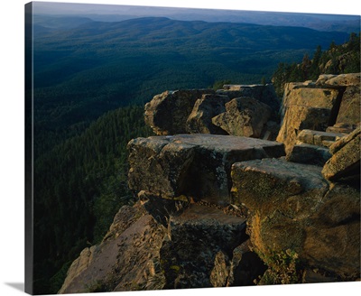 Rock formations at a plateau, Mogollon Plateau, Coconino National Forest, Colorado Plateau, Arizona