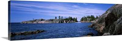 Rock formations at the lakeside North Shore Lake Superior Ontario Canada