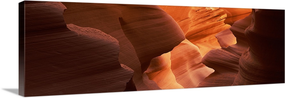 Rock formations in a canyon, Antelope Canyon, Page, Coconino County ...