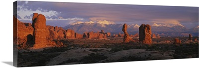 Rock formations in a national park, Arches National Park, Utah