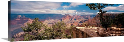 Rock formations in a national park, Mather Point, Grand Canyon National Park, Arizona